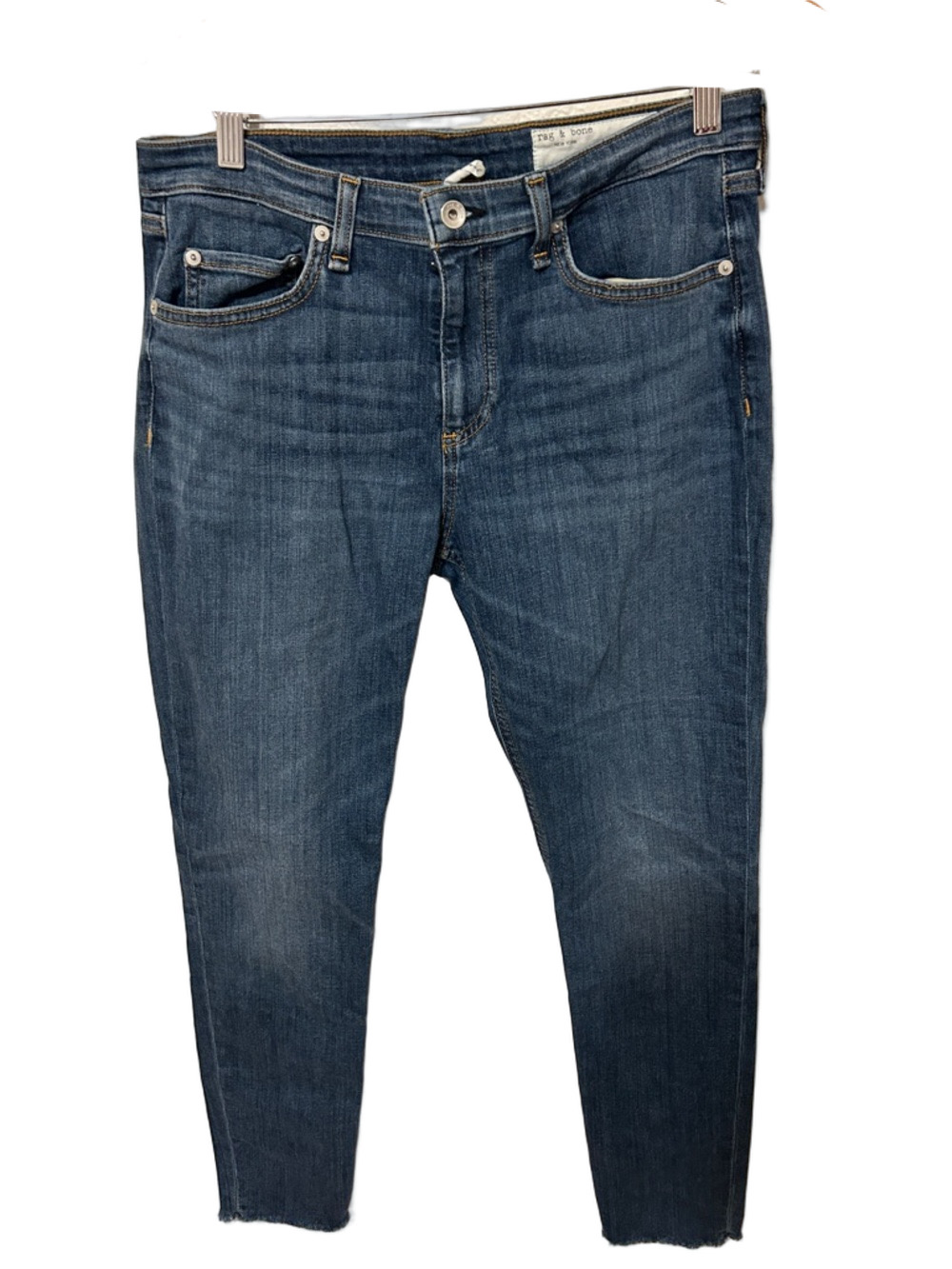 🐕🦺rag & bone cate mid -Rise Skinny Wash Straight Jeans - Blue size 30 GUC